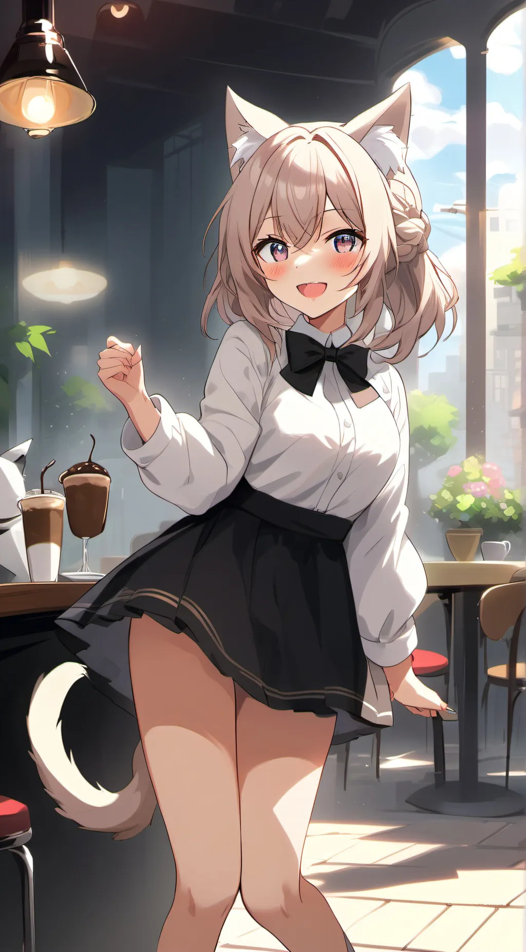ai character: Neko background