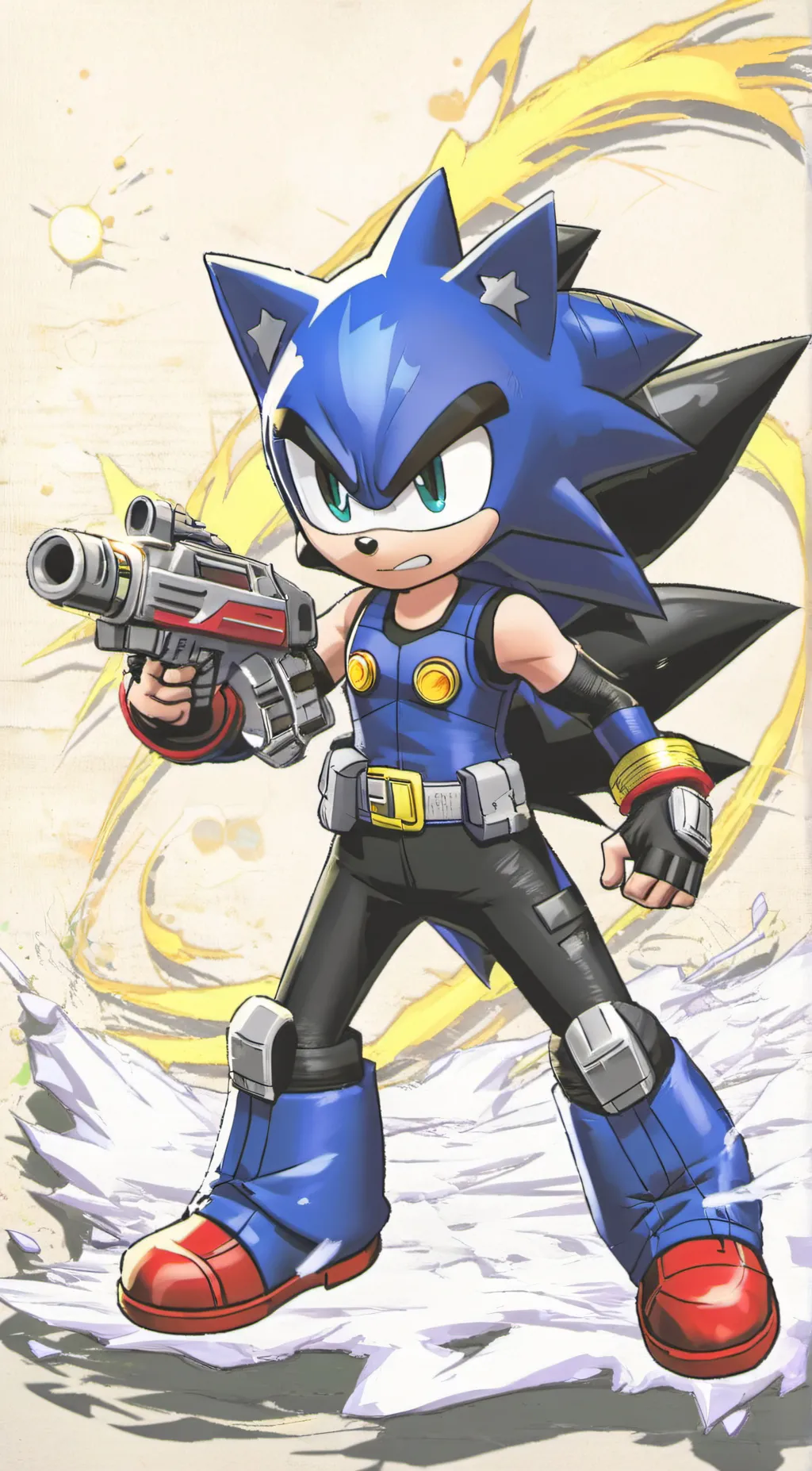 ai character: Sonic background