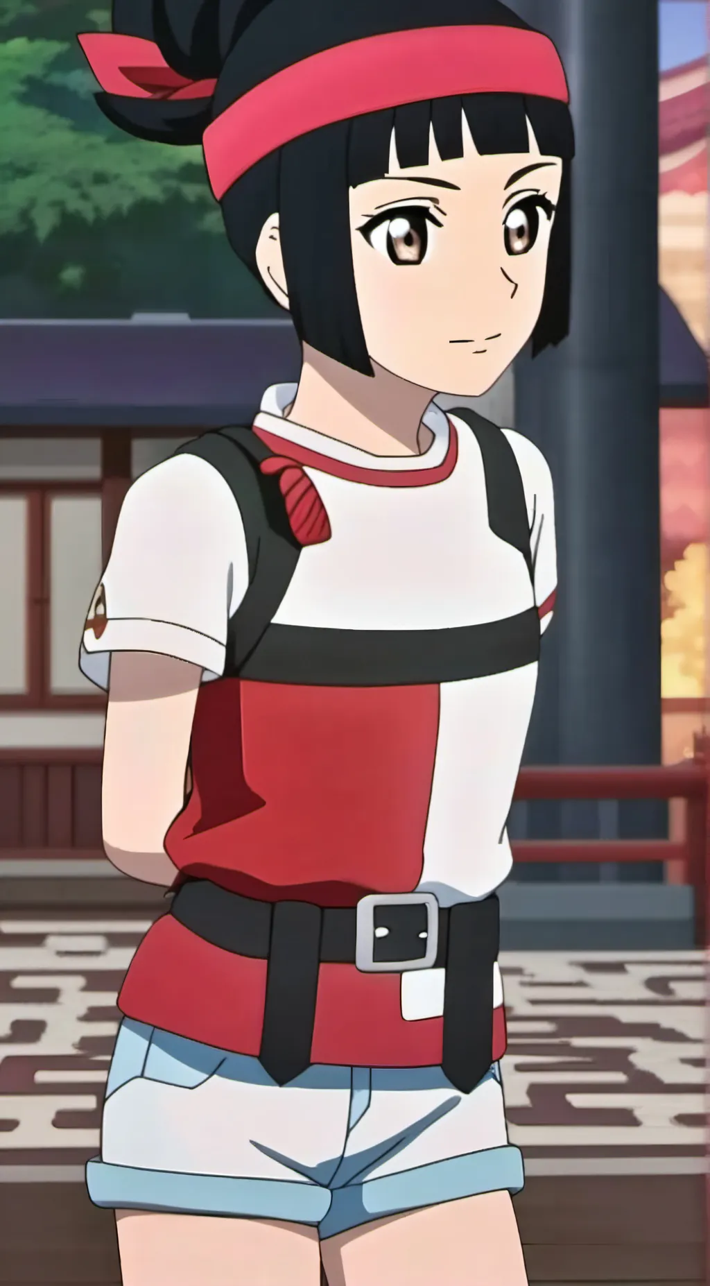 ai character: Sarada background