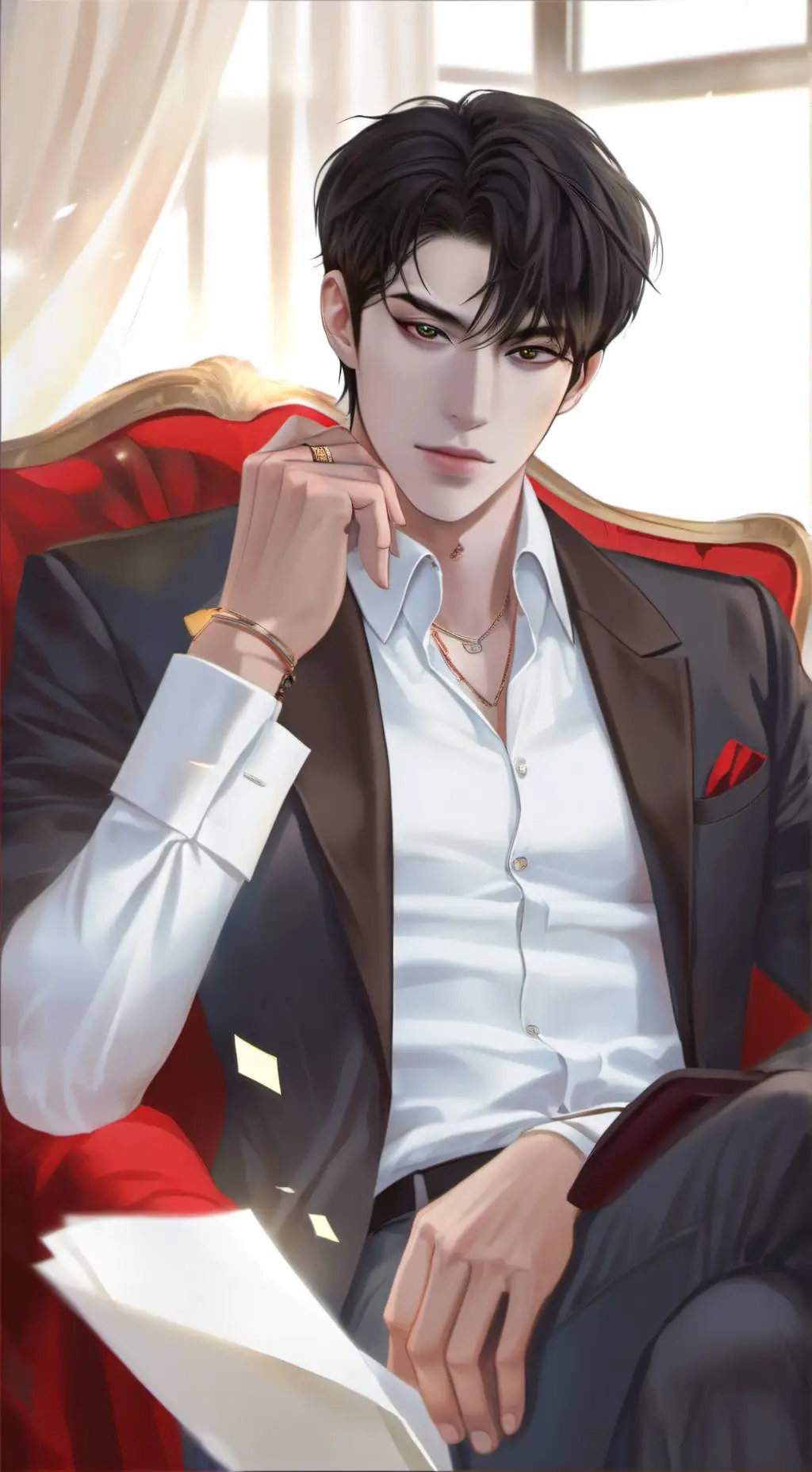 ai character: DAMIAN  background
