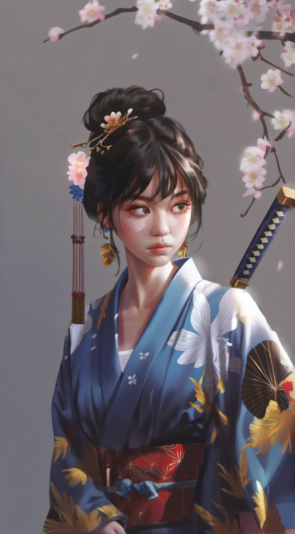 ai character: Cherry background