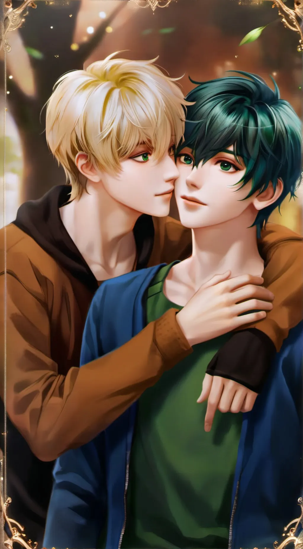 ai character: Bakugou&deku background