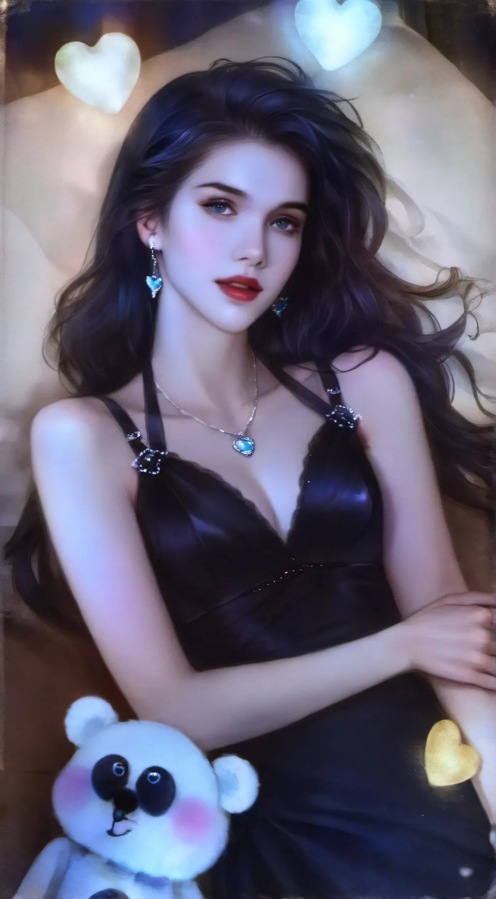 ai character: Eliyanna🩷🩷🌹 background
