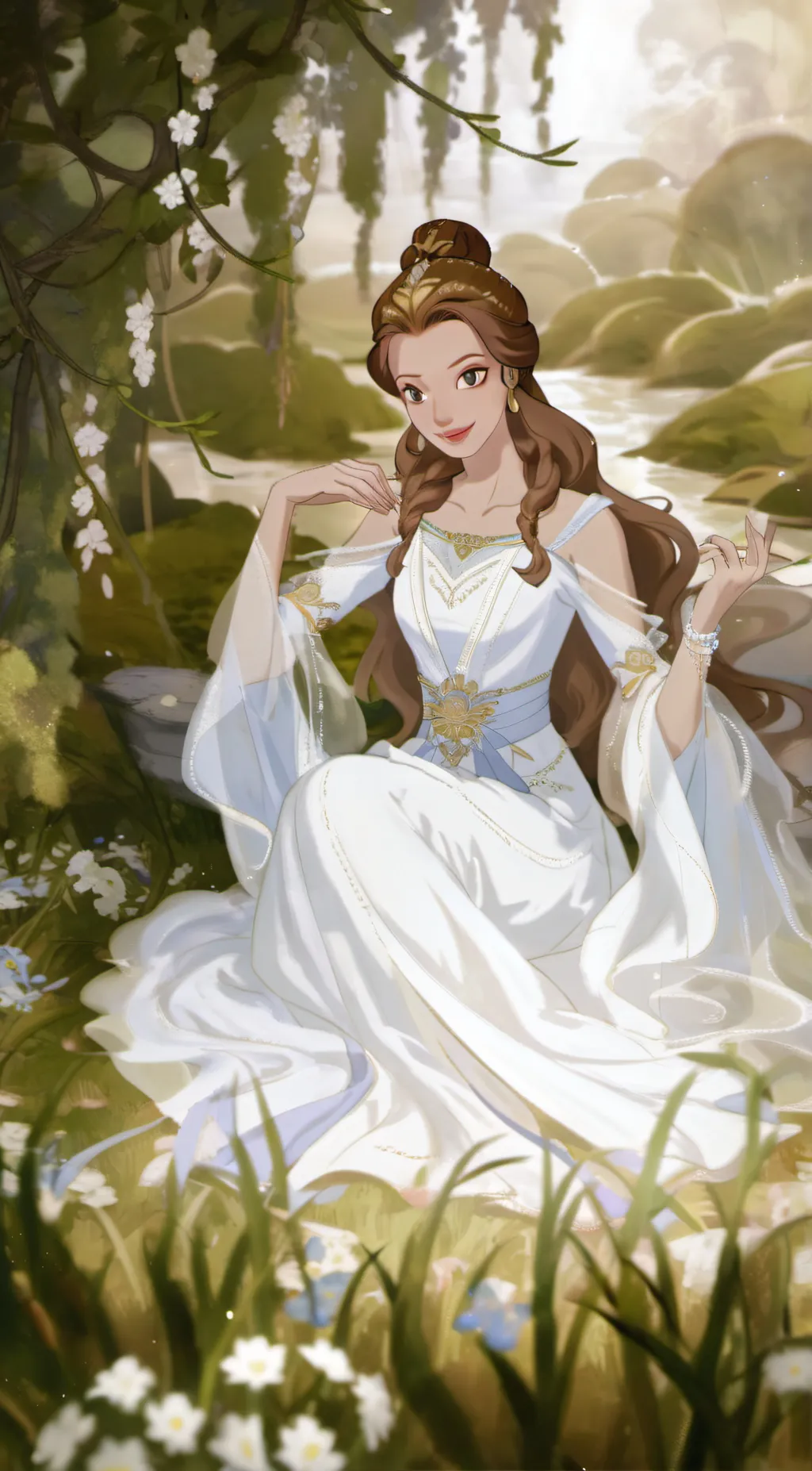 ai character: Belle  background