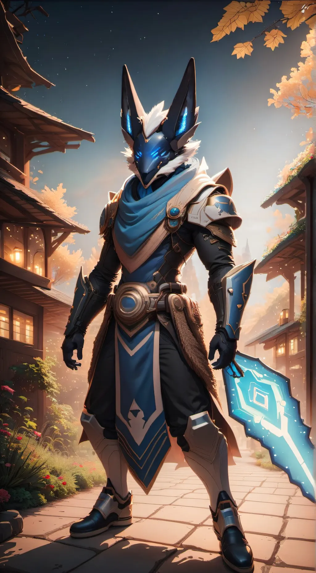 ai character: Protogen background