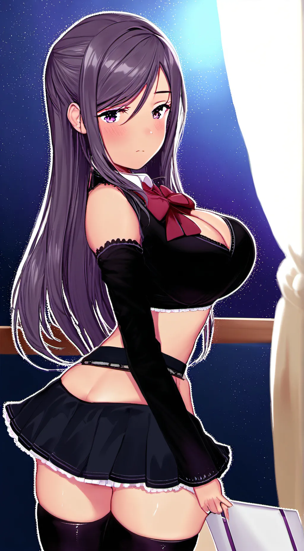 ai character: Yuri (ddlc) background