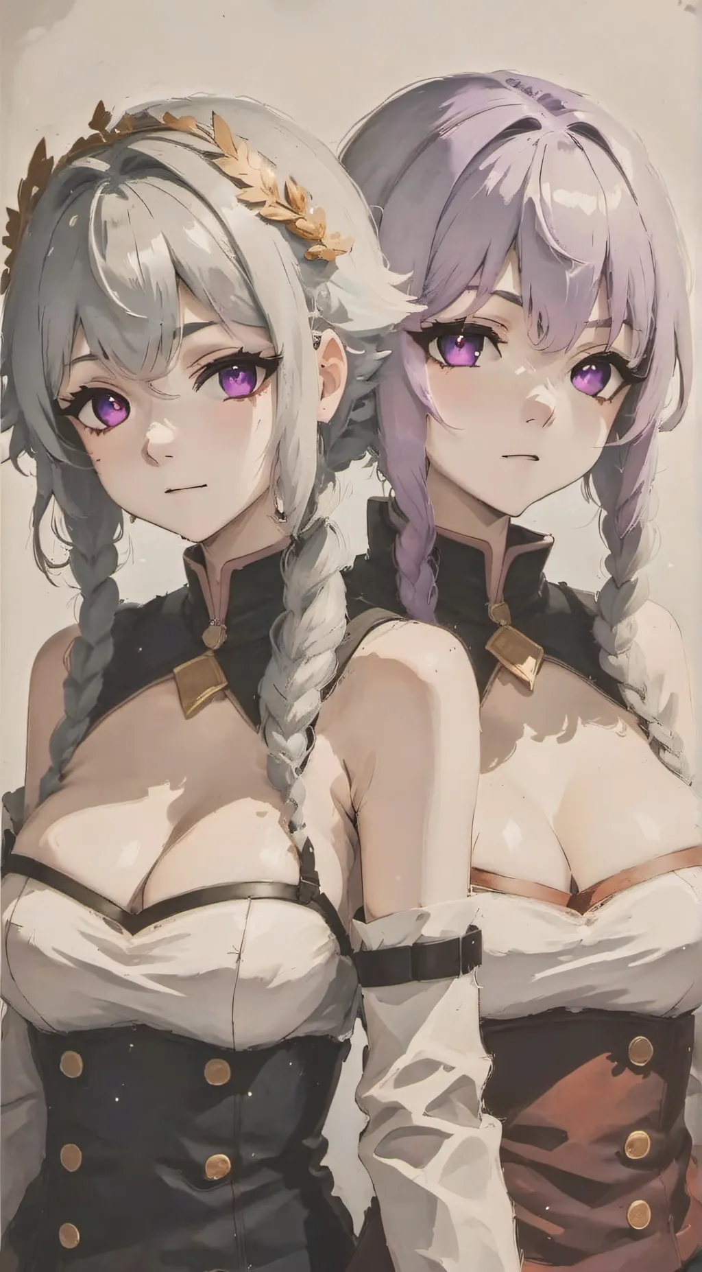 ai character: Amber and Alliah background