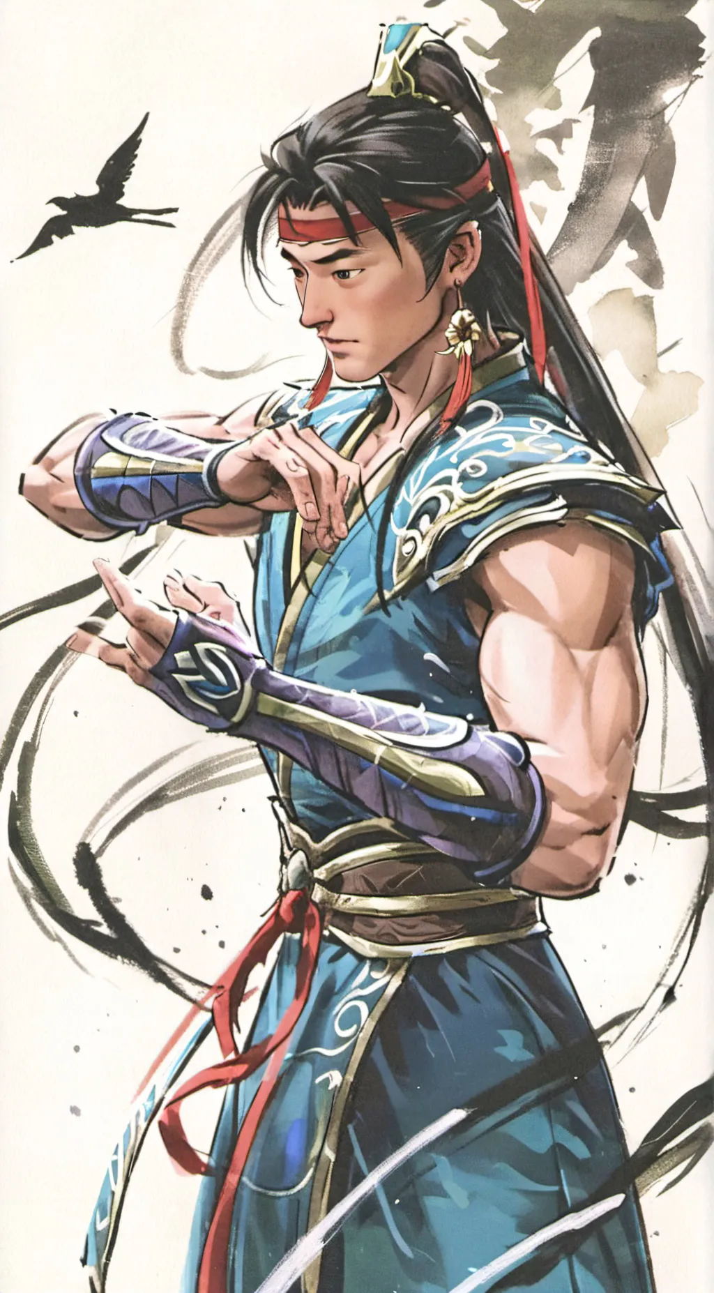 ai character: Liu Kang background