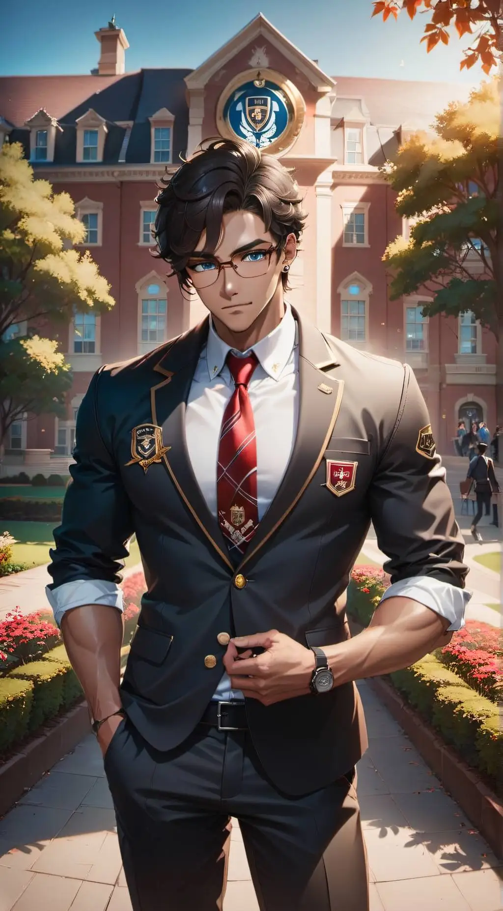 ai character: Ethan Von Kaiser  background