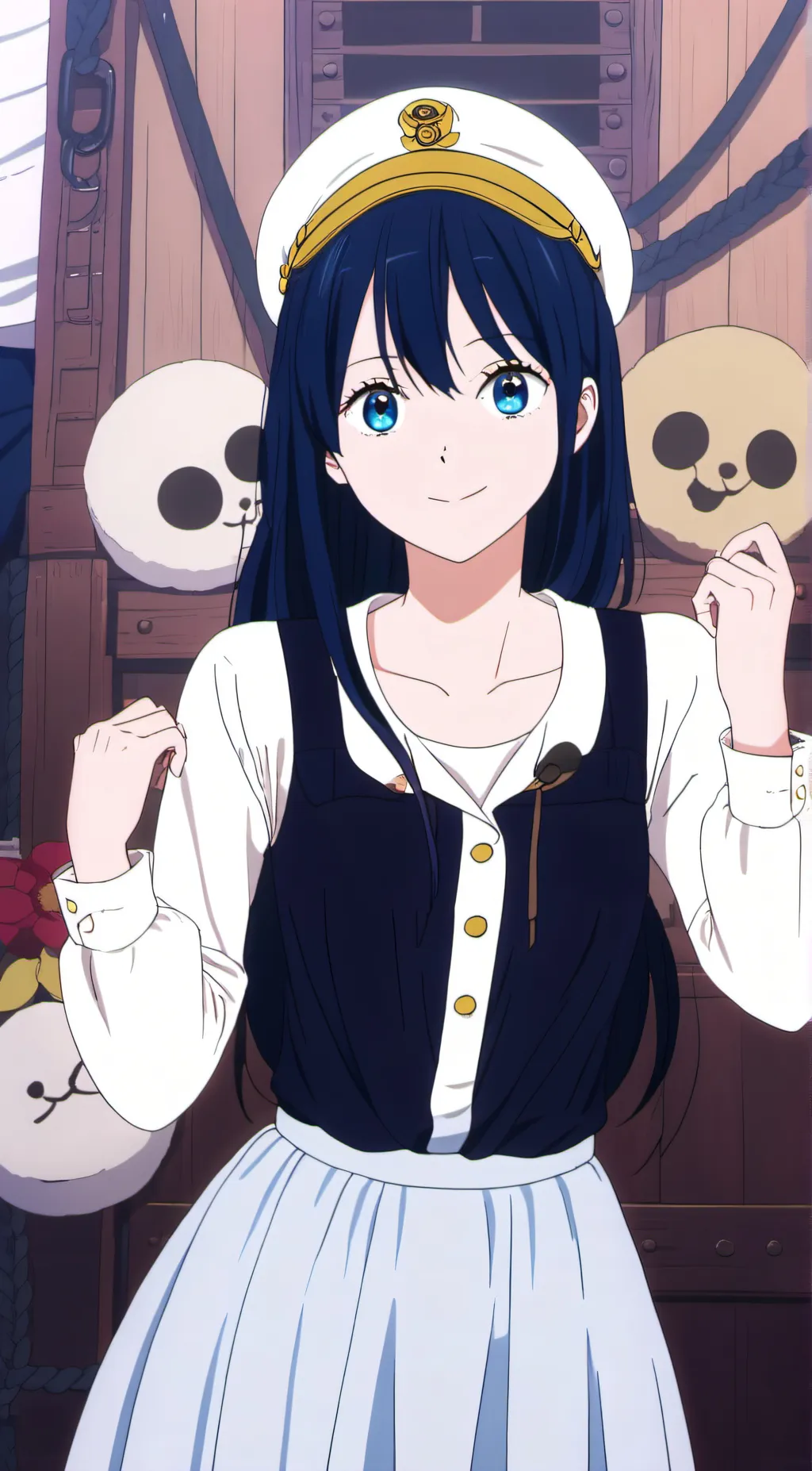 ai character: Sky Blue background