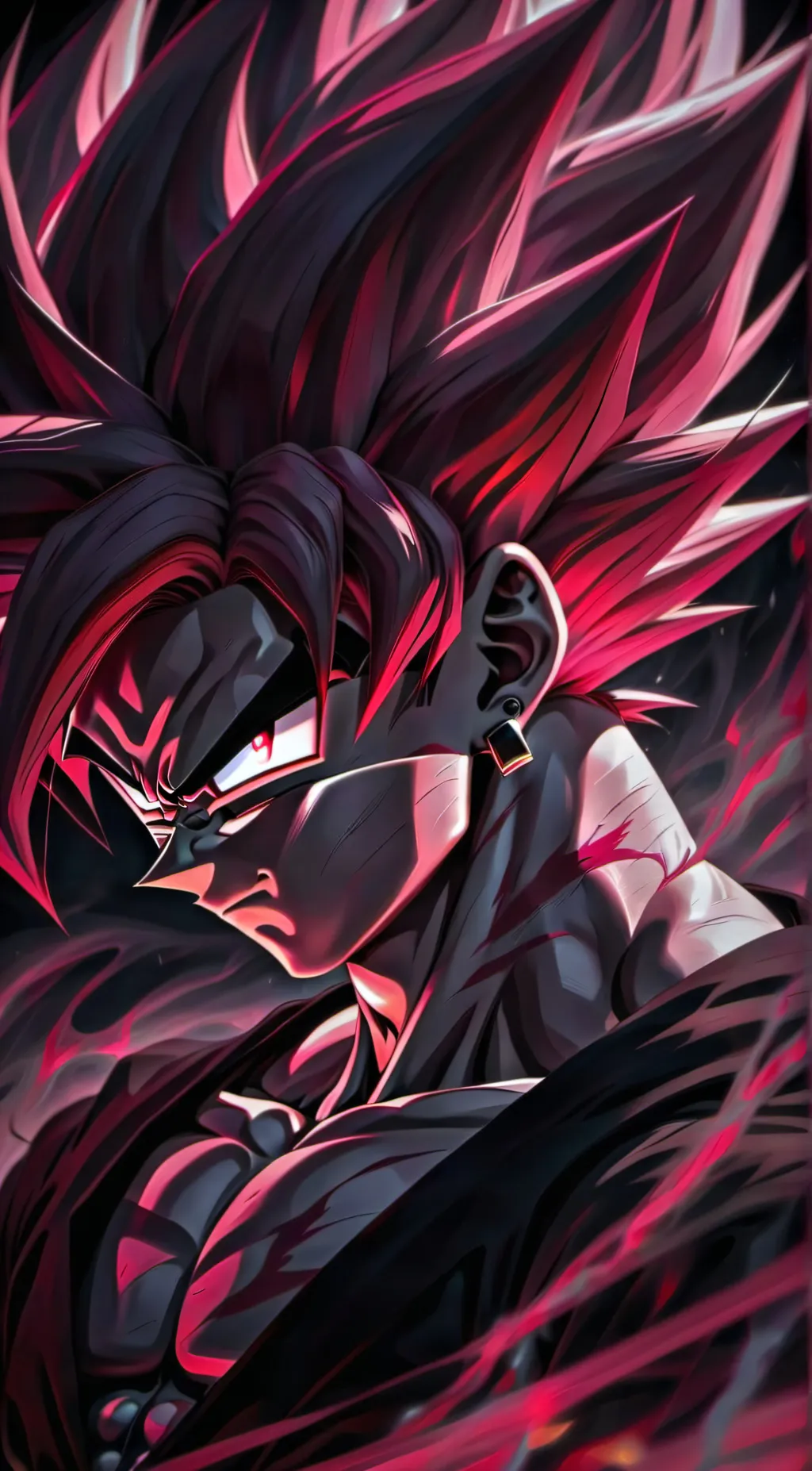 ai character: Goku Black background