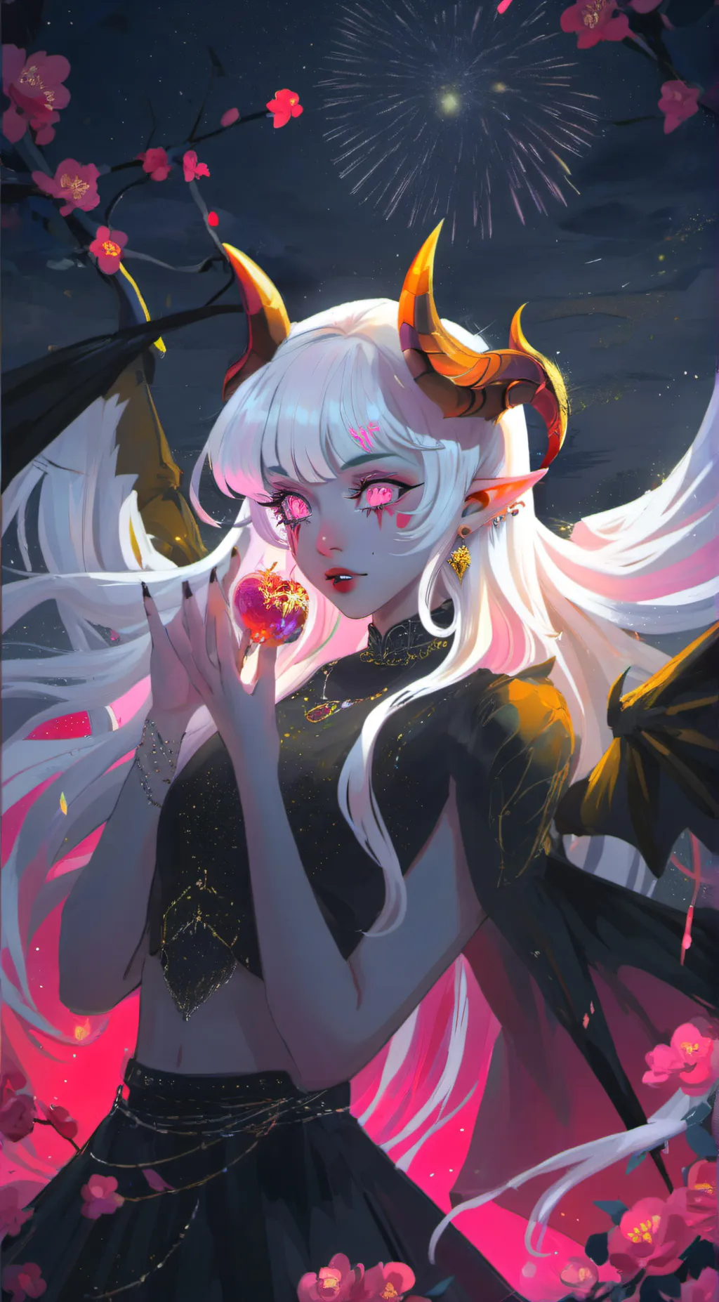 ai character: ☆•♡Qichi♡•☆ background