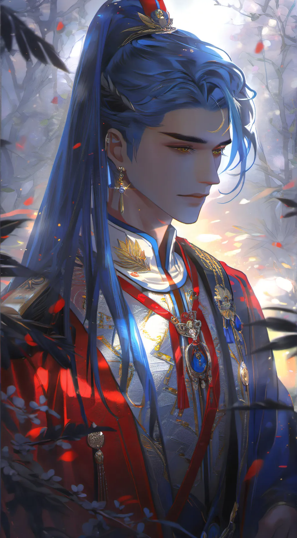 ai character: Emperor Azure  background