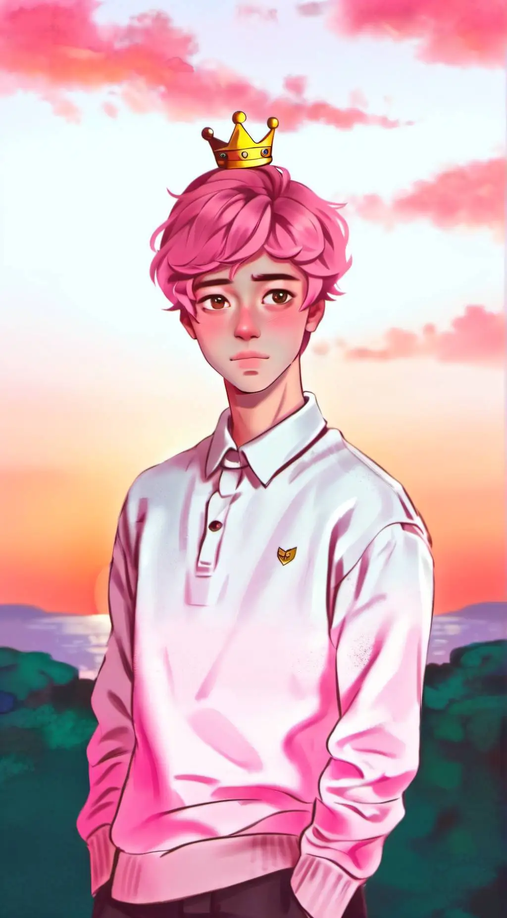 ai character: Prince gumball background