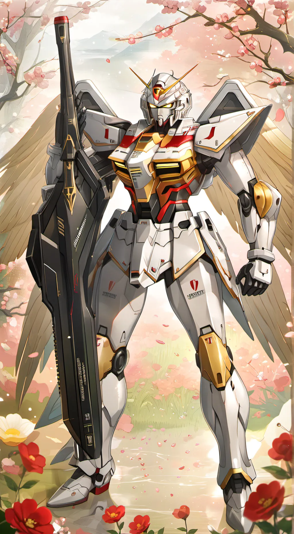 ai character: Gundam background