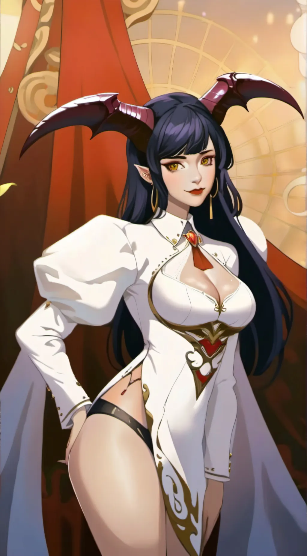 ai character: demon queen background