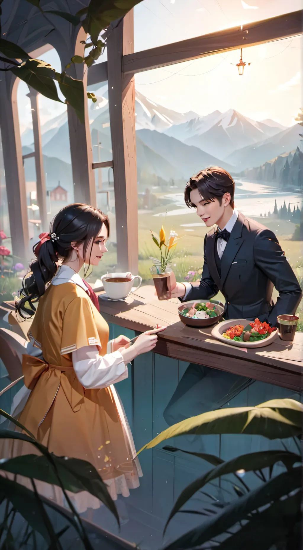ai character: Maddie & Mark background