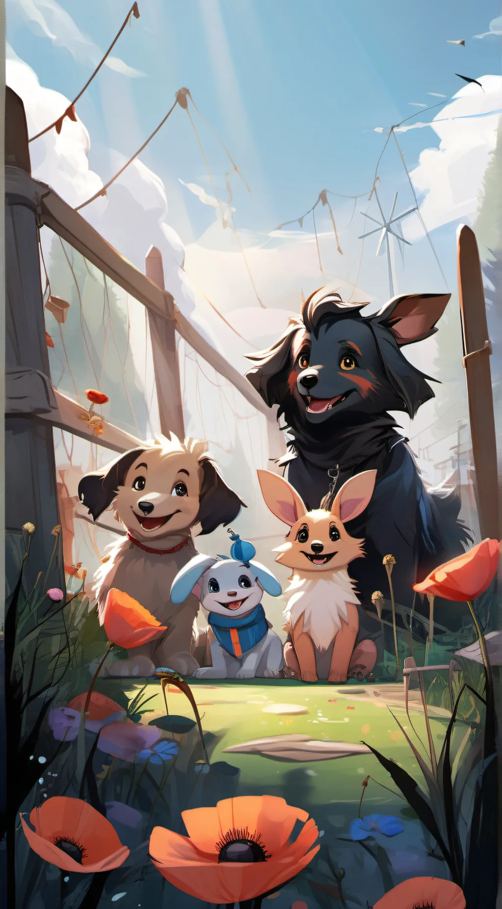 ai character: smiling crittera background
