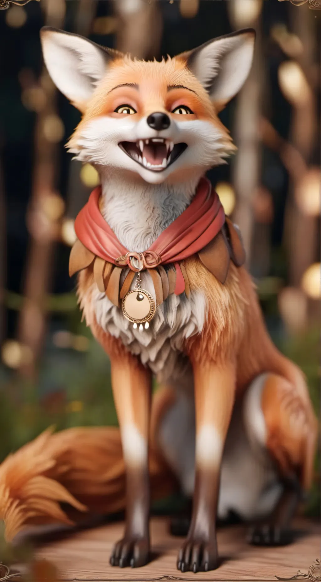 ai character: Fox background