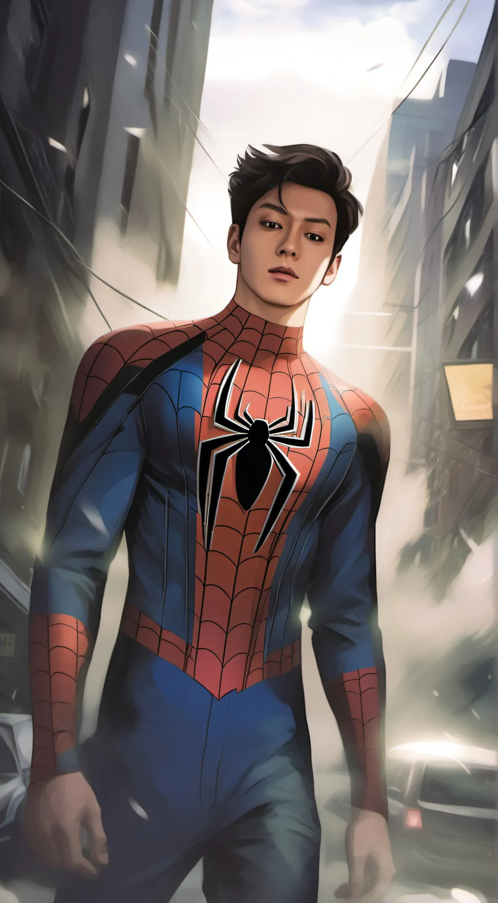 ai character: Peter Parker background