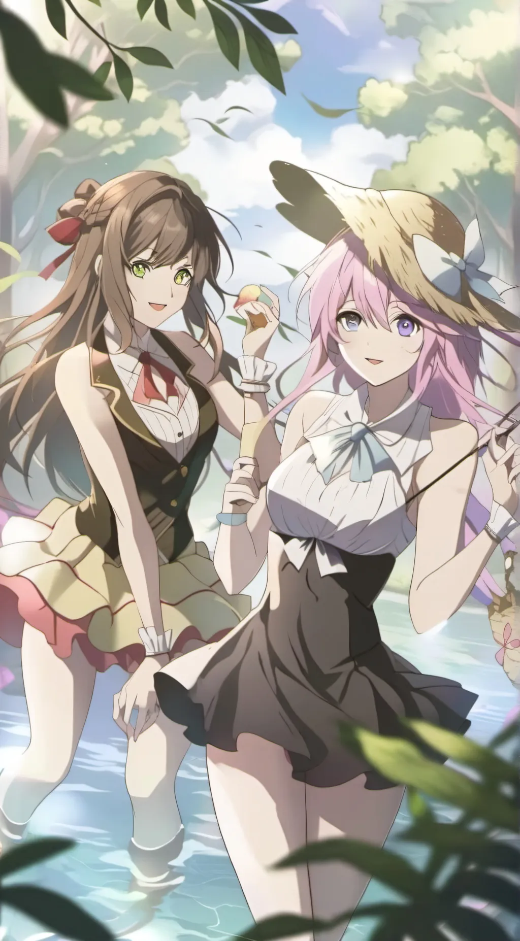 ai character: AvA and Ella background