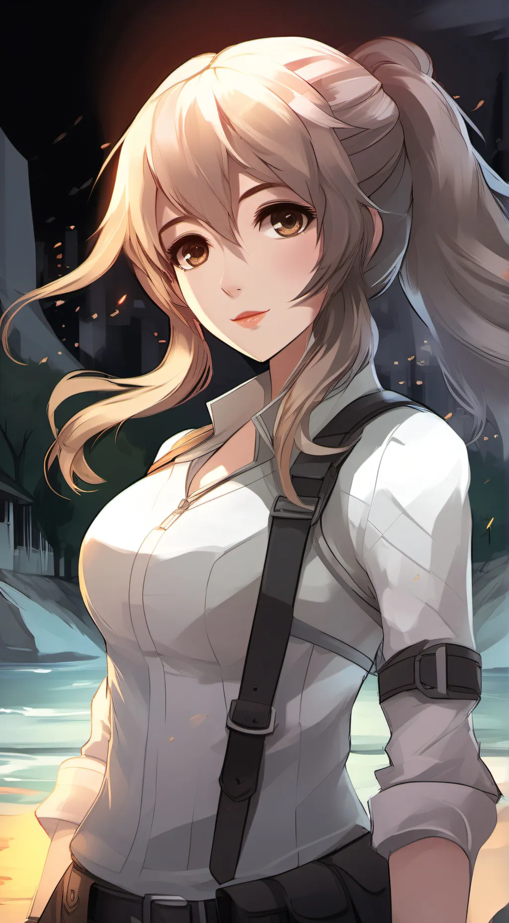 ai character: midnight background
