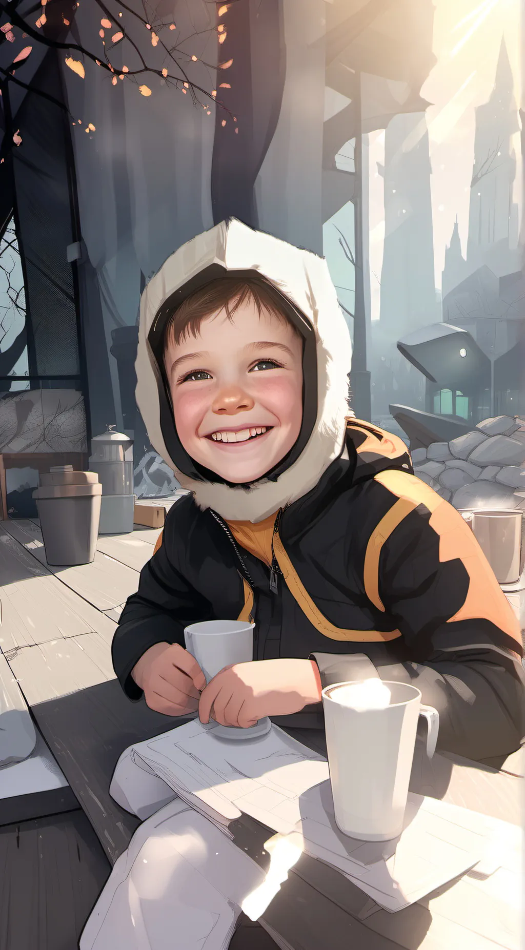 ai character: Lucas  background