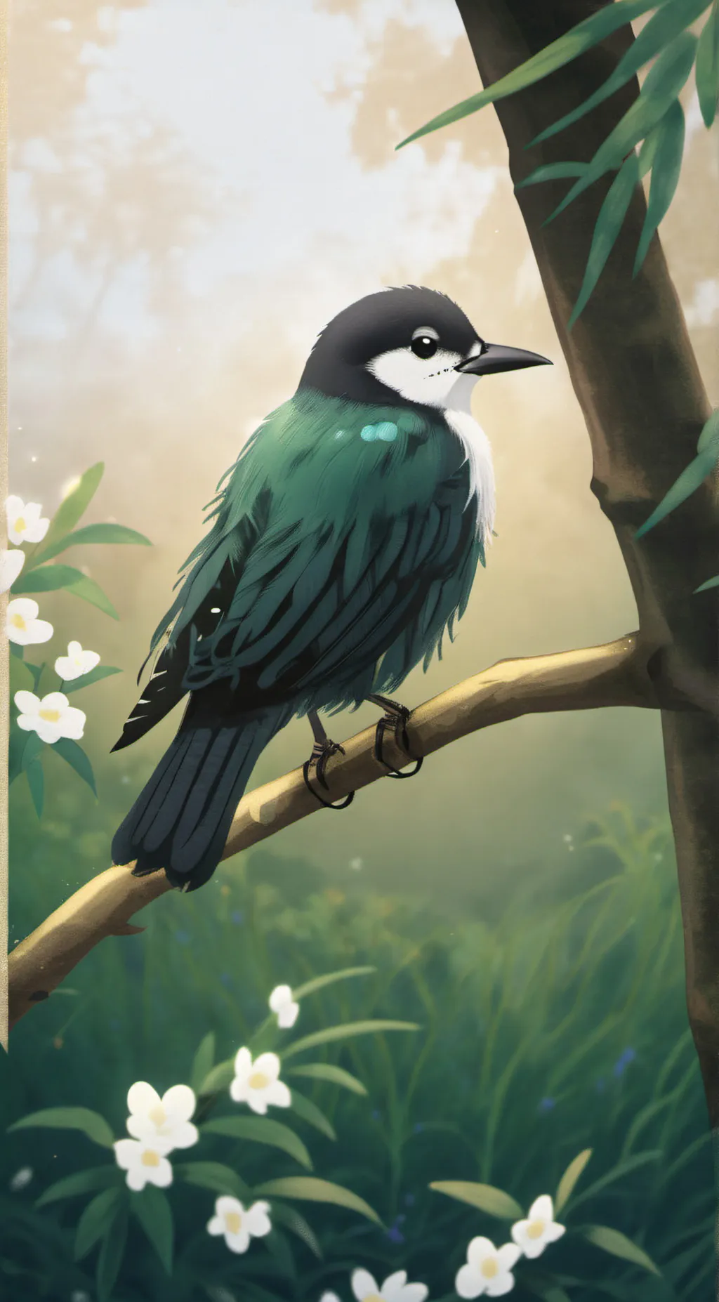 ai character: Bird background