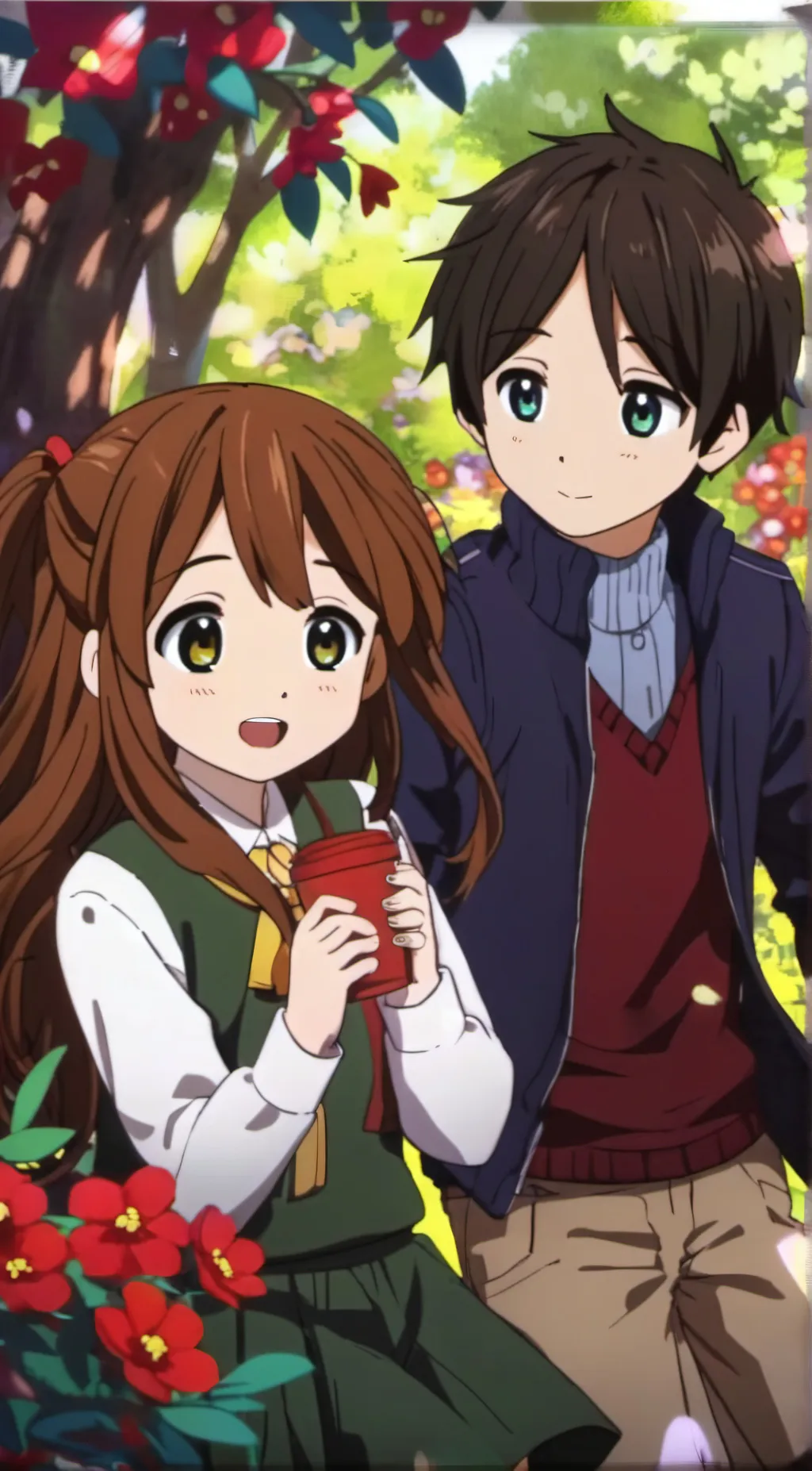 ai character: Alexa and Noah  background