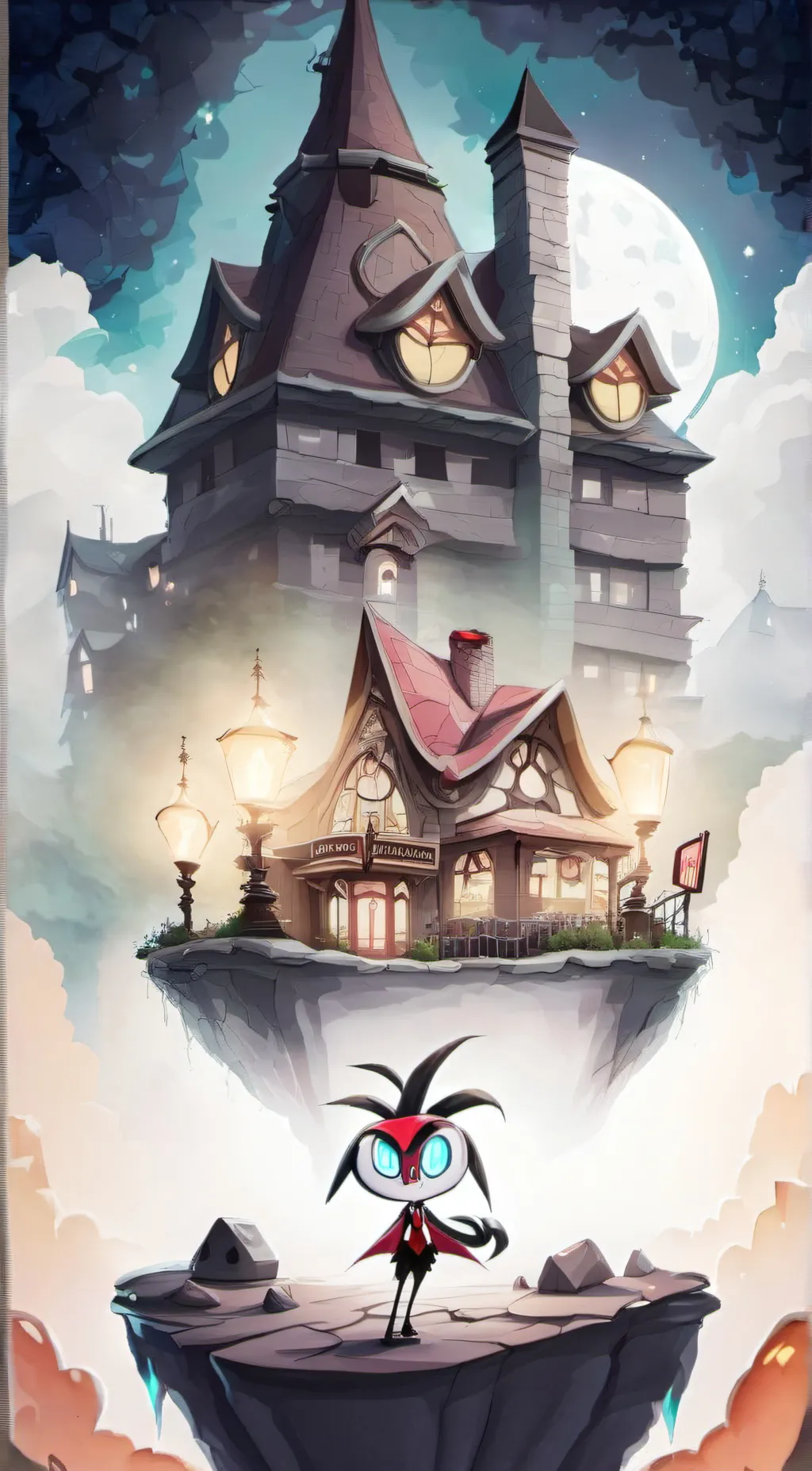 ai character: Hazbin hotel  background