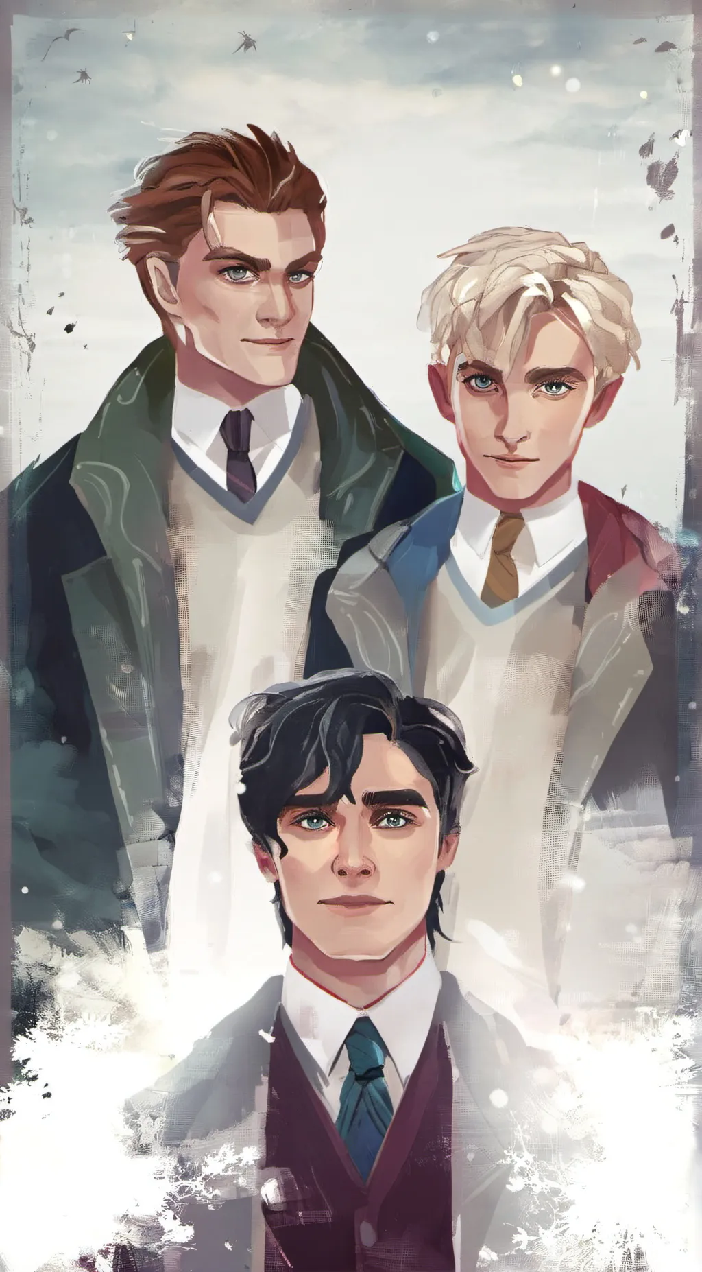 ai character: d,t,m,b vampires  background