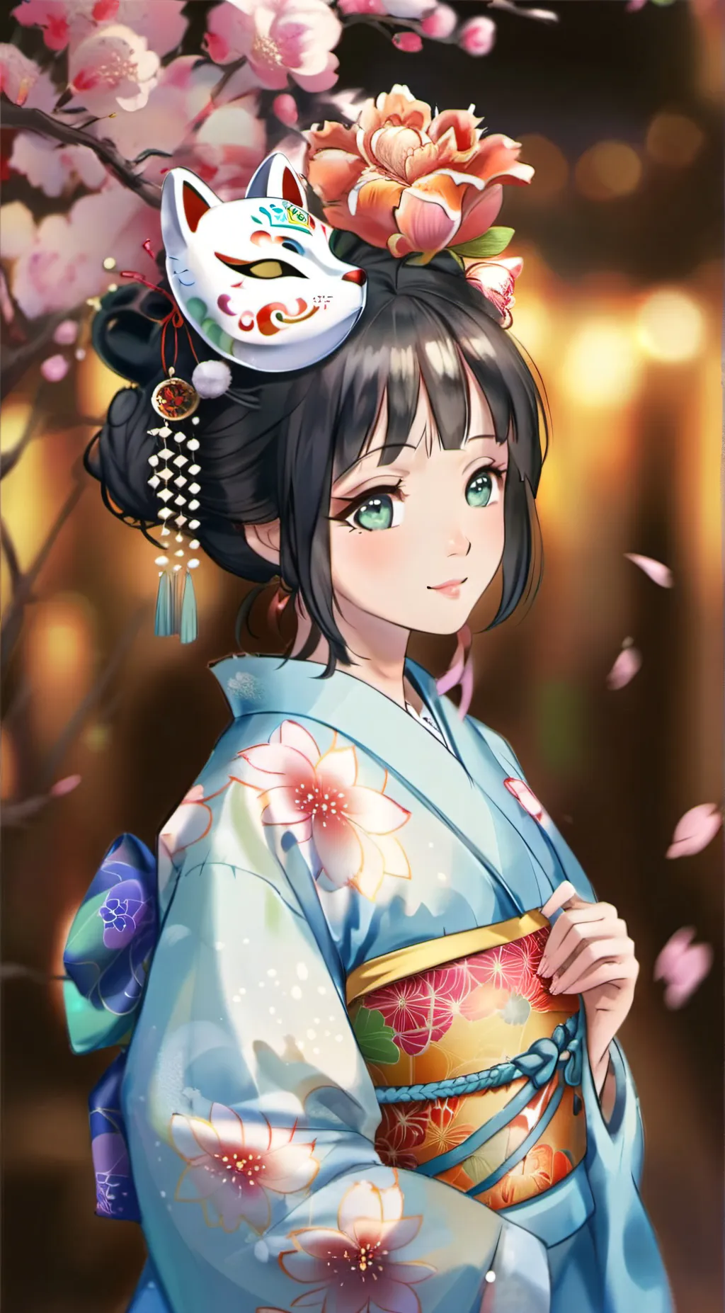 ai character: Makomo  background