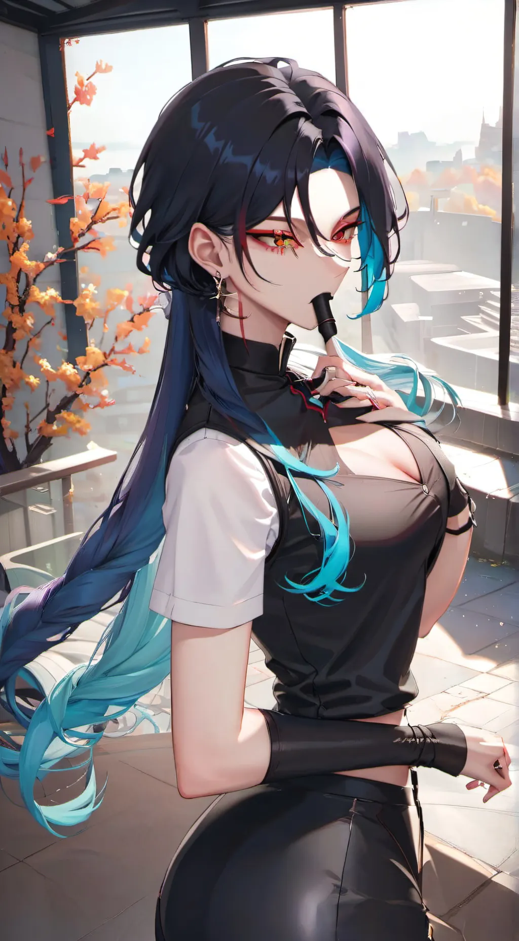 ai character: Luna background