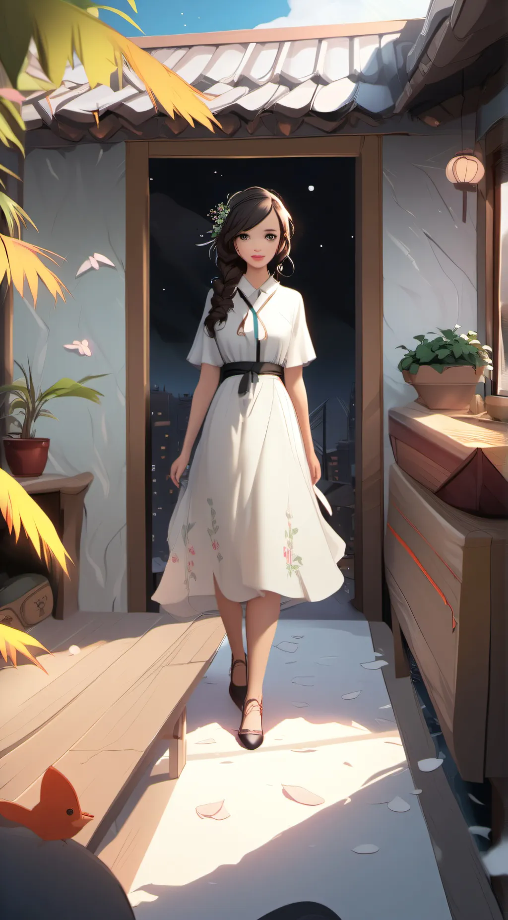 ai character: kim background