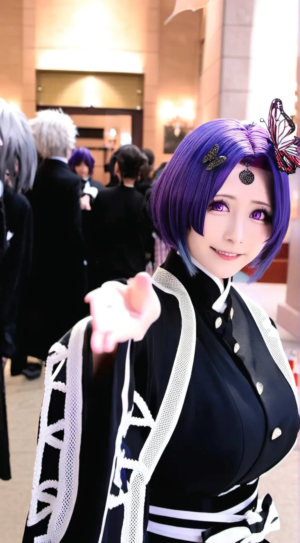 ai character: mha x demon slayer background