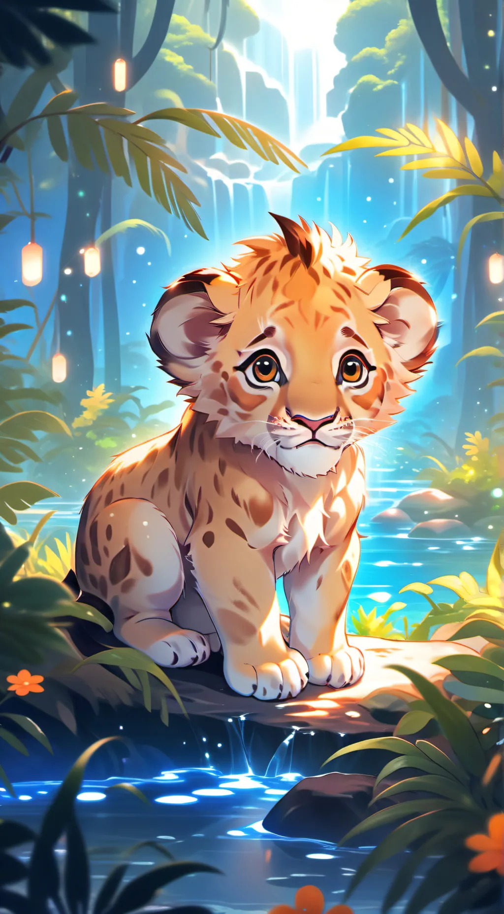 ai character: Luna background