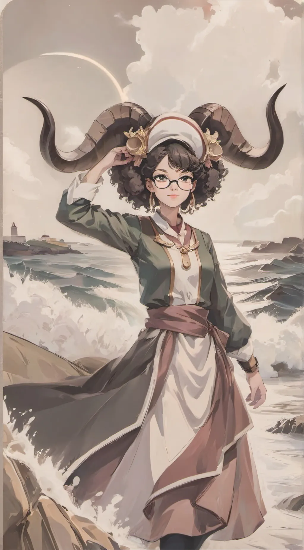 ai character: Capricorn background
