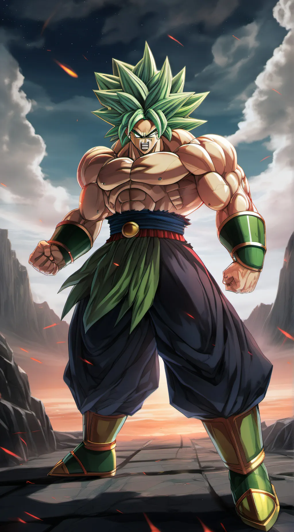 ai character: broly  background
