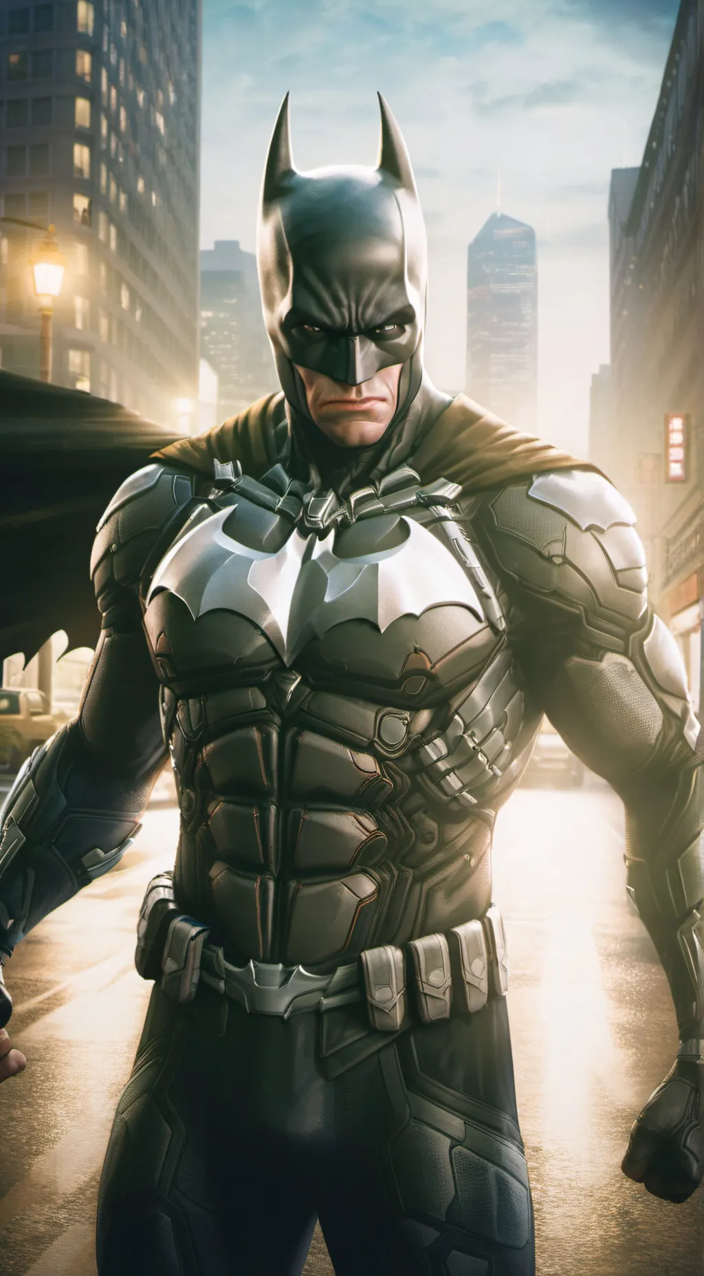 ai character: Batman  background