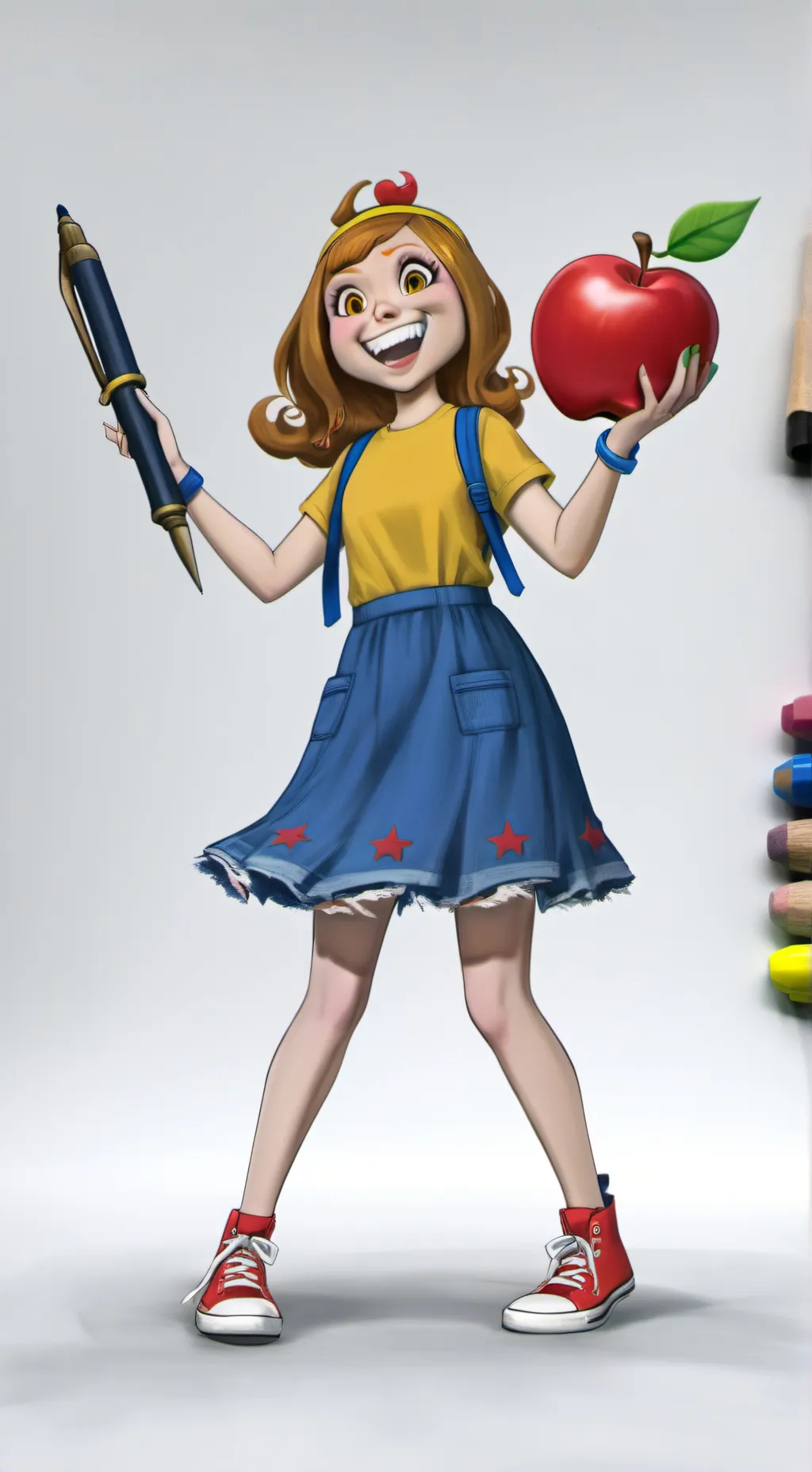 ai character: Mrs.delight background