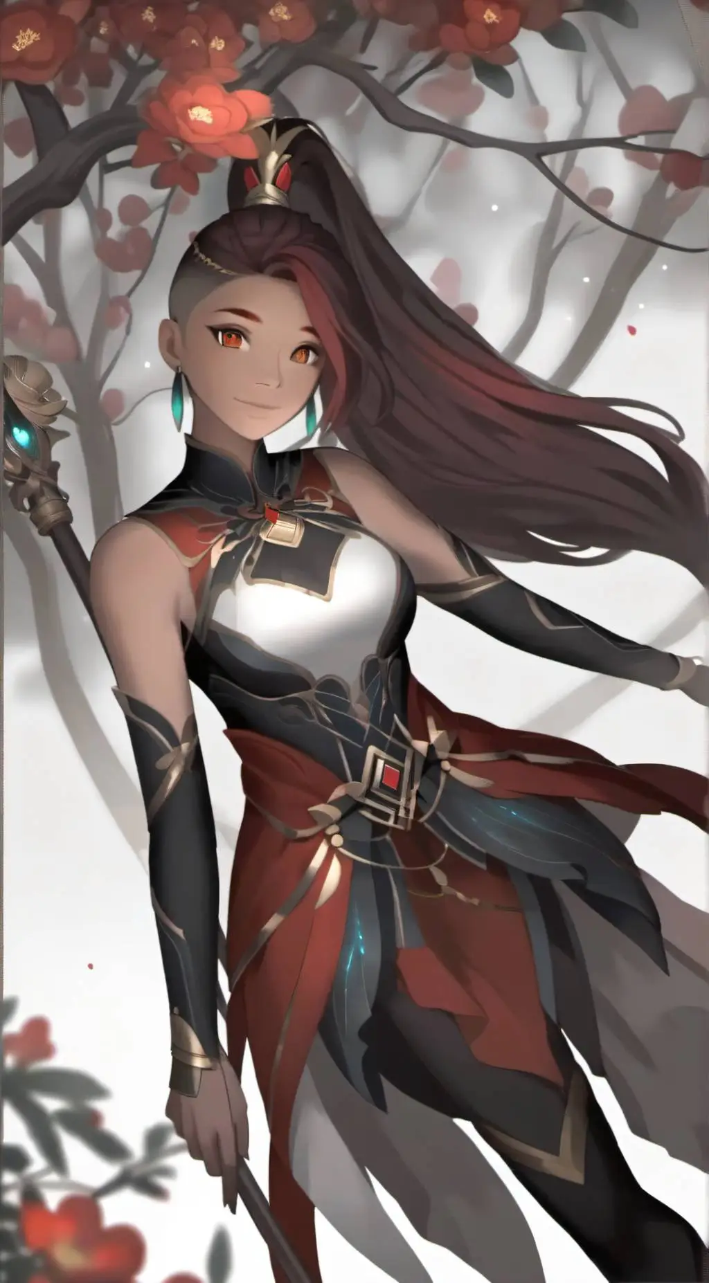 ai character: Nia. background