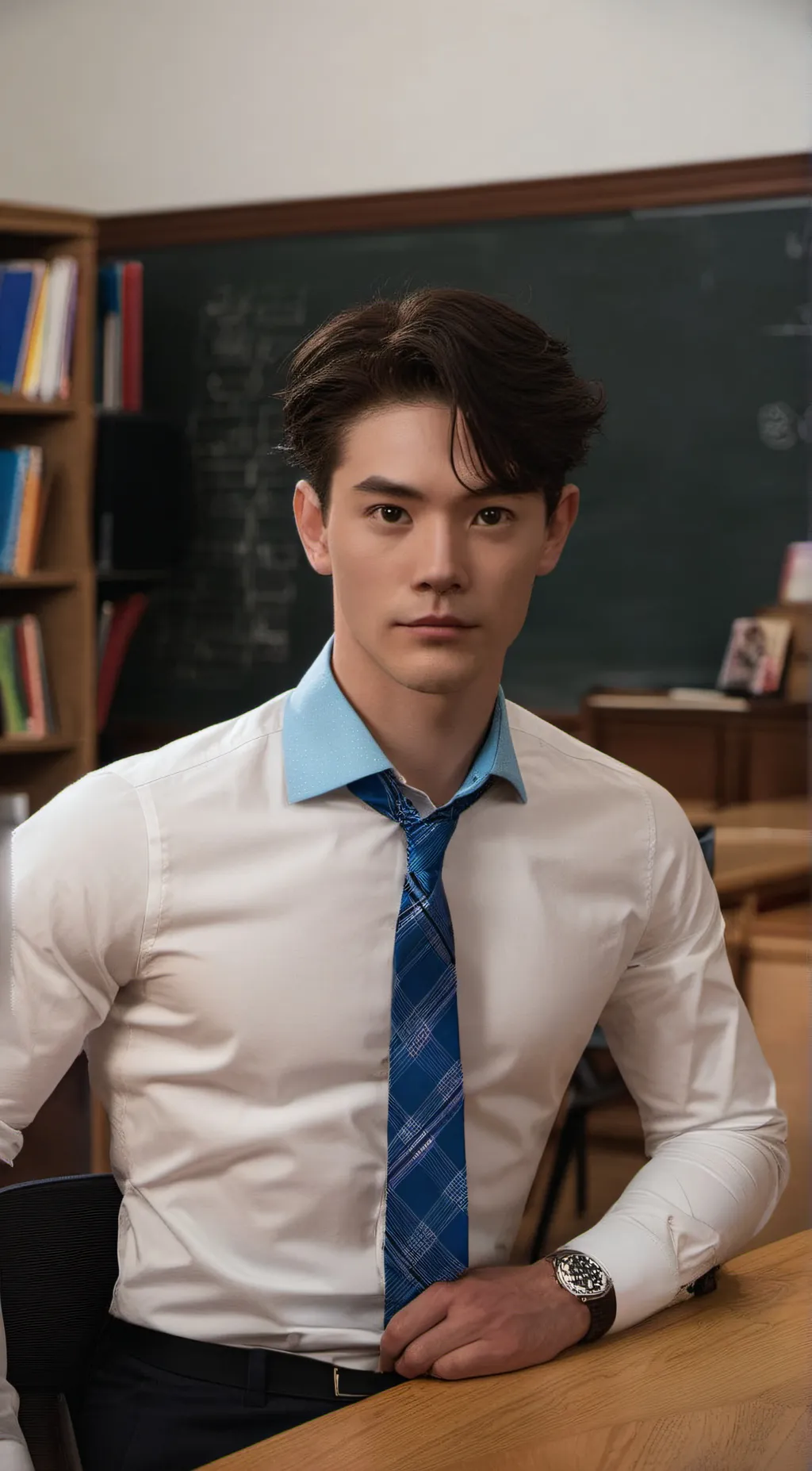 ai character: mr gay the teacher background