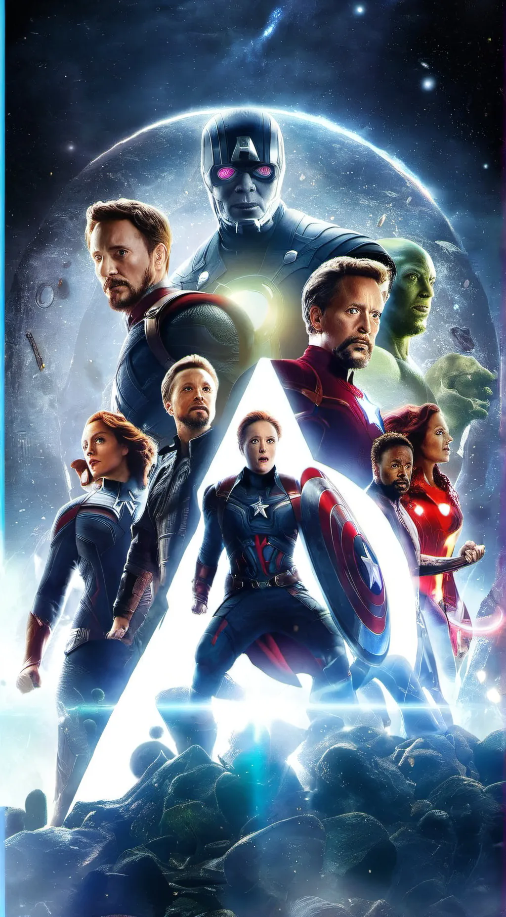 ai character: Avengers  background