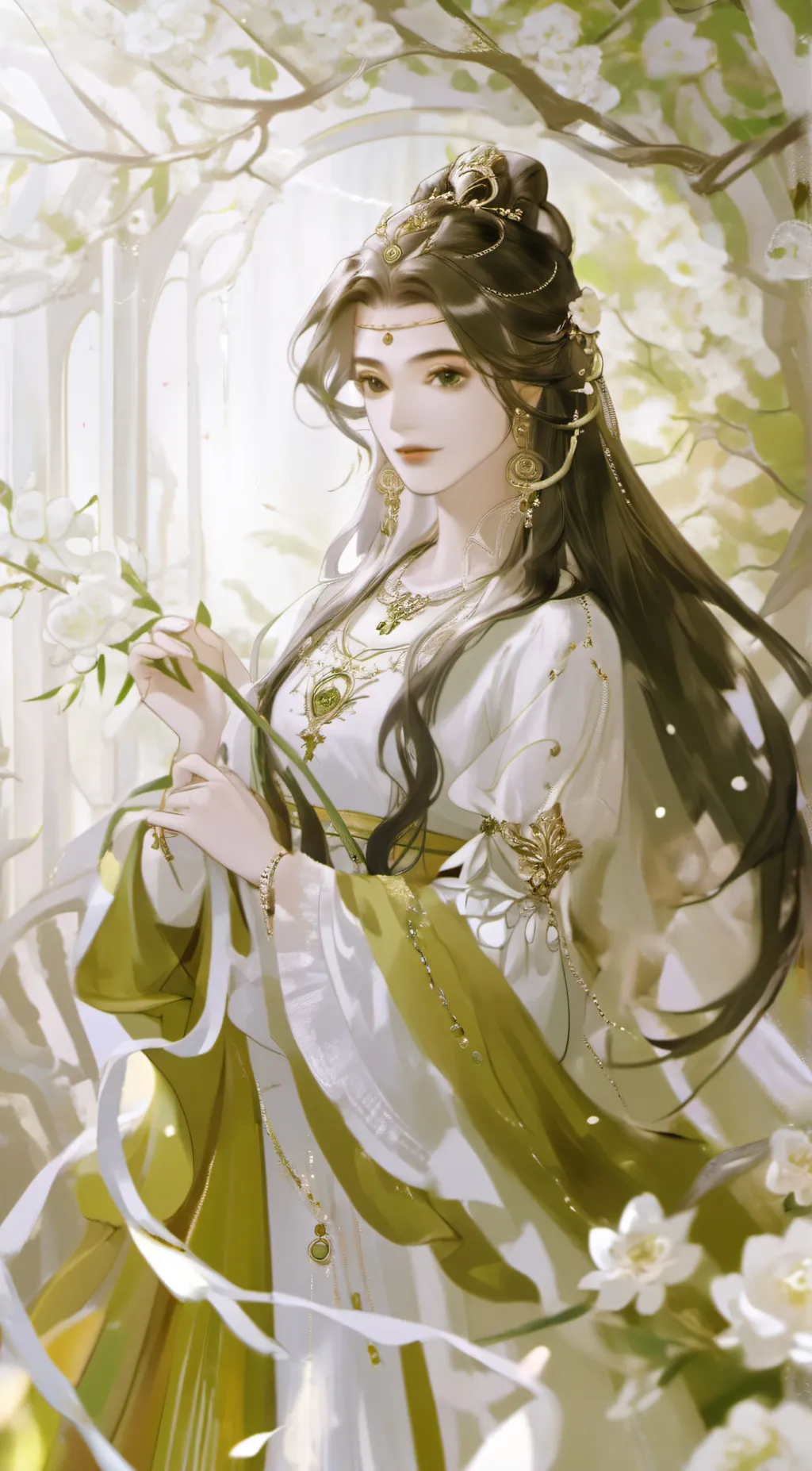 ai character: Rose background