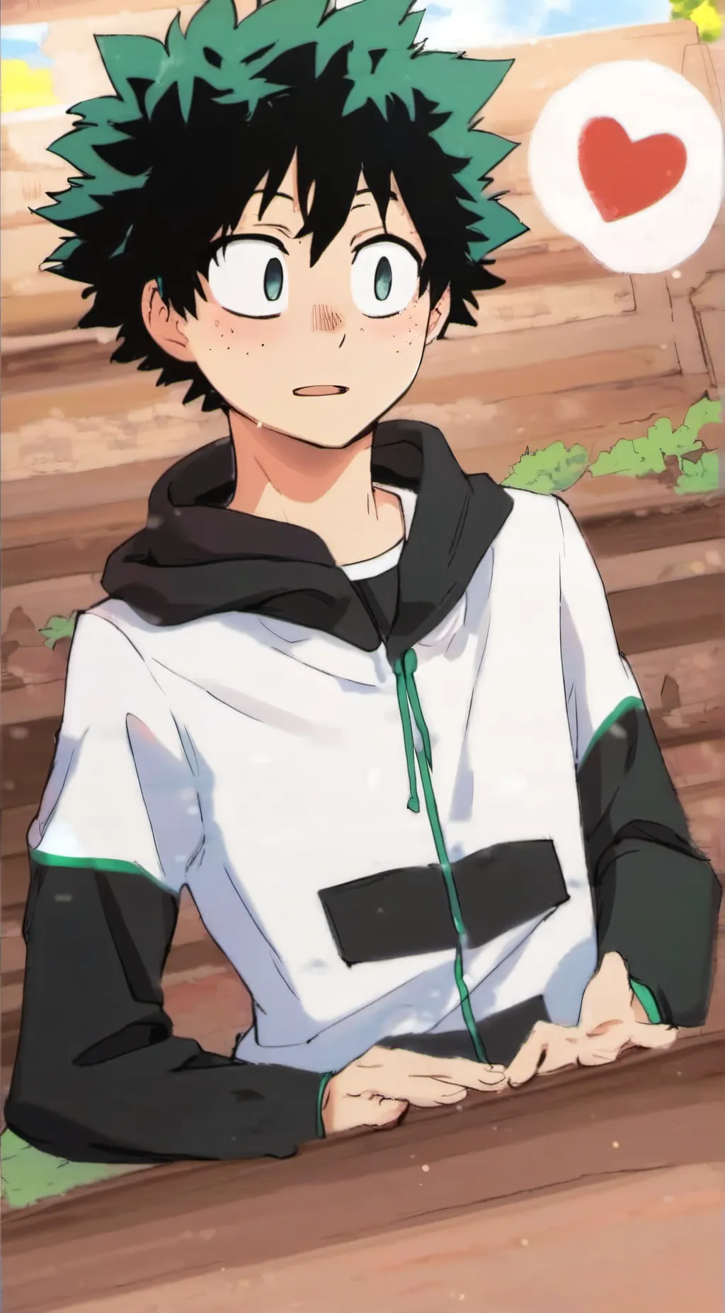 ai character: Deku background