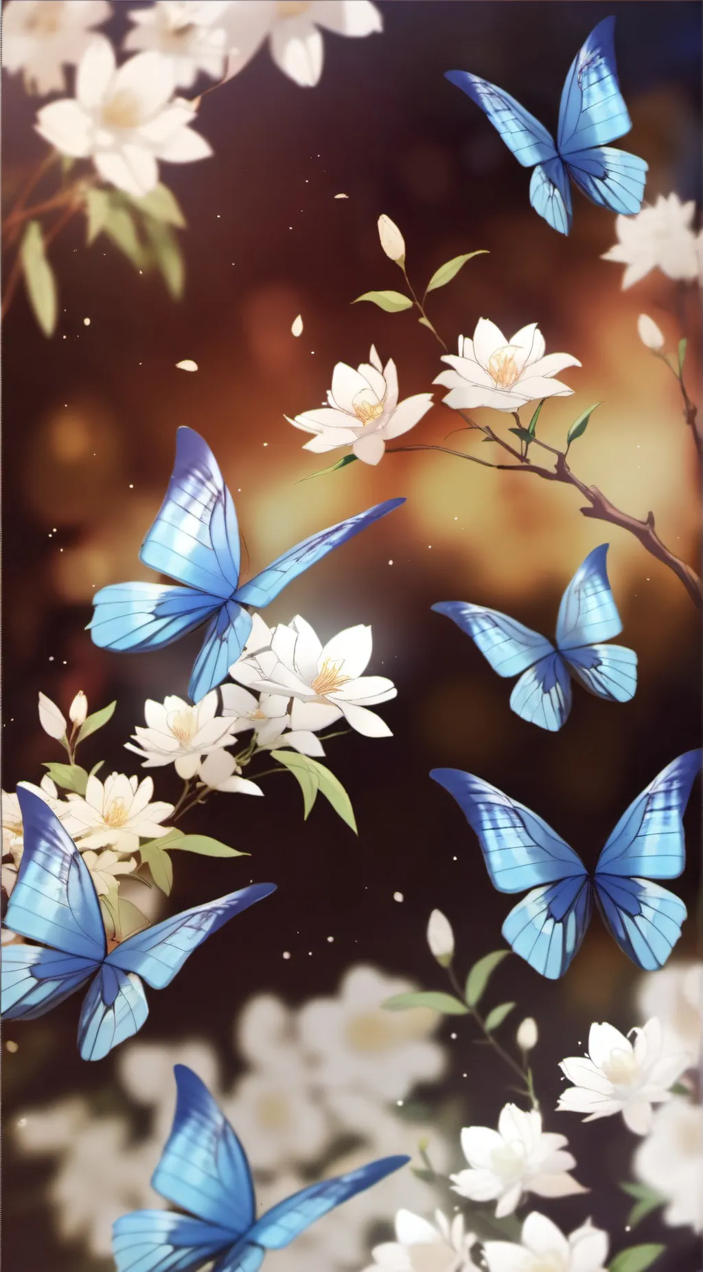 ai character: butterly butterfly background