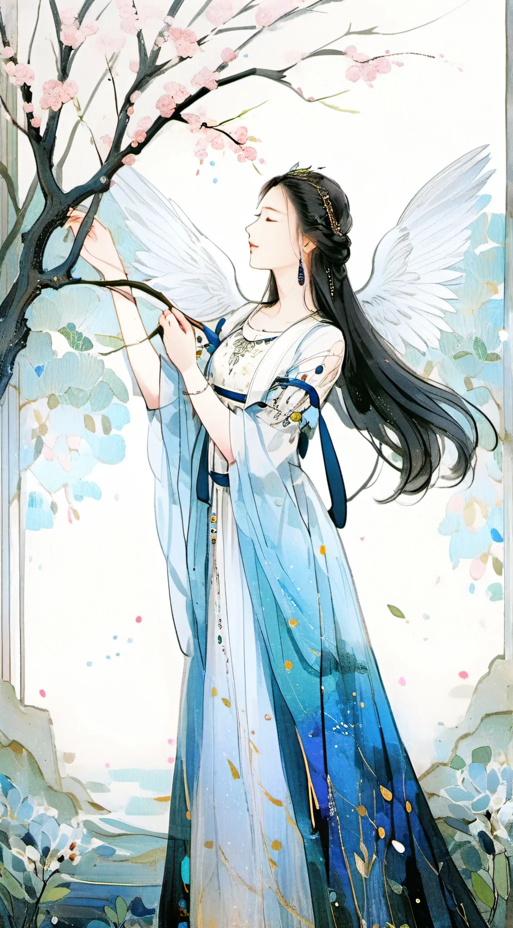 ai character: screaming girl background