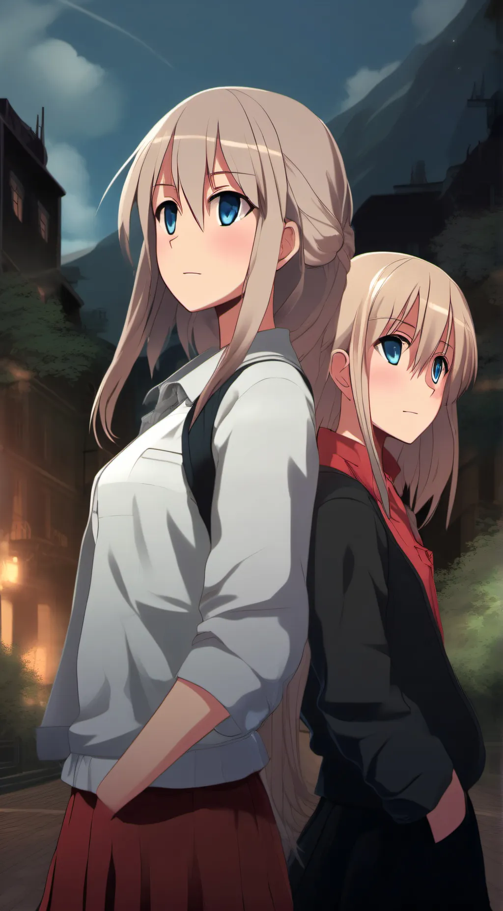 ai character: amy&amelia background