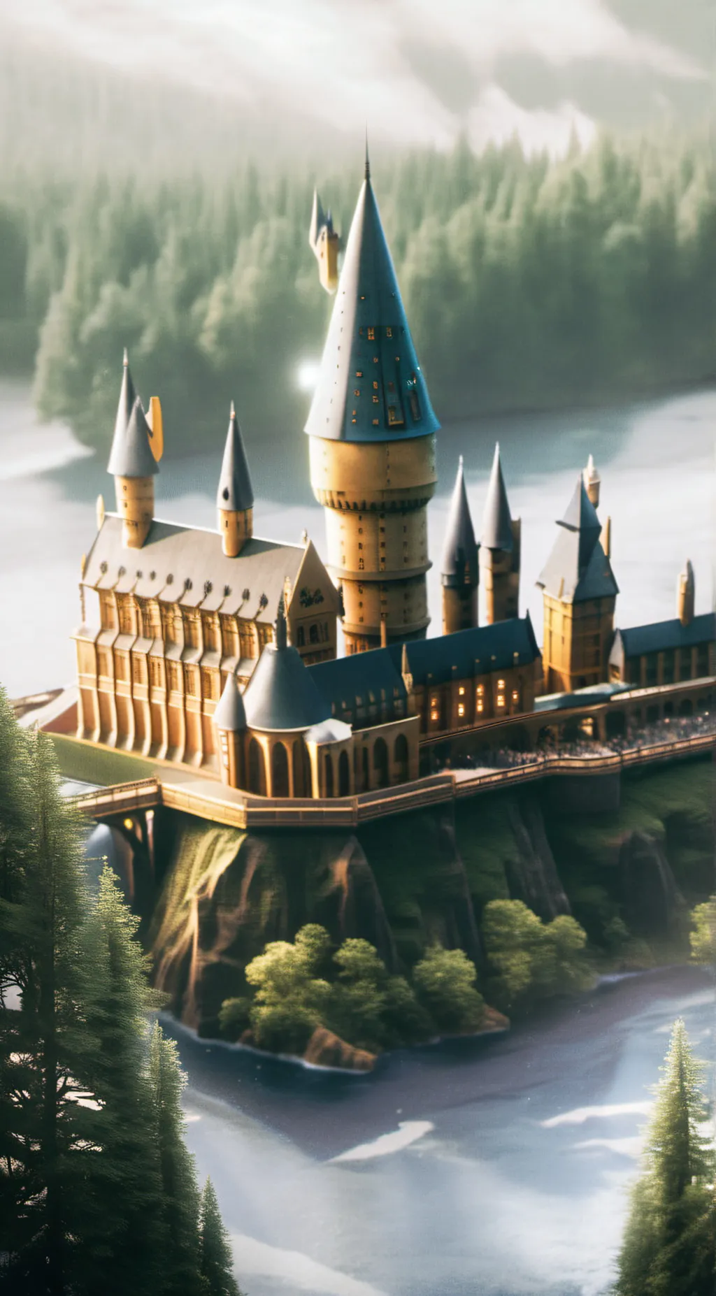 ai character: Hogwarts  background