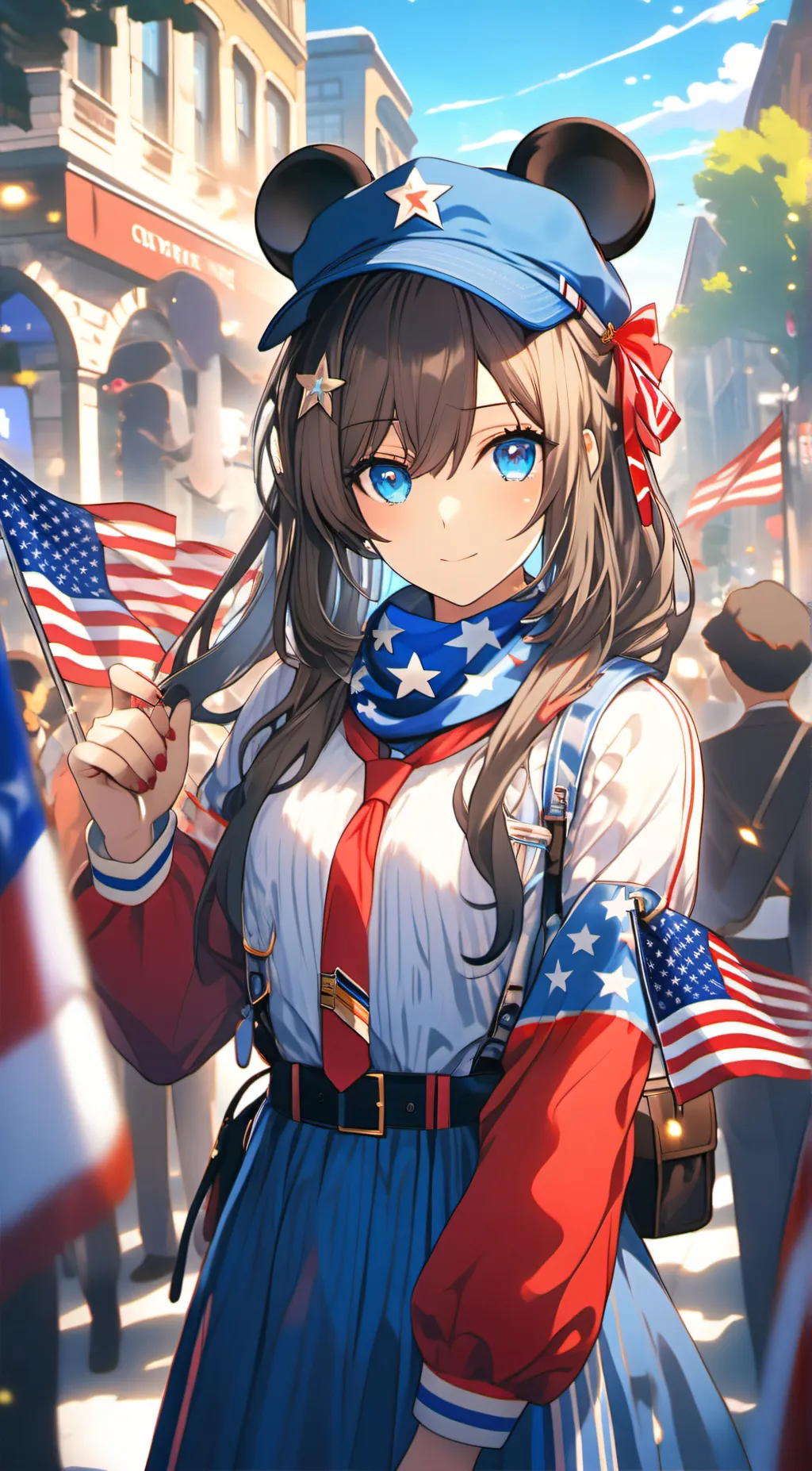 ai character: U.S.A  background